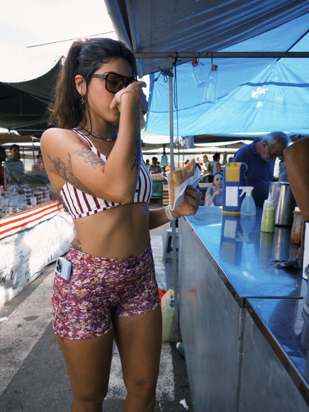 Short curto c/ bolso Florido