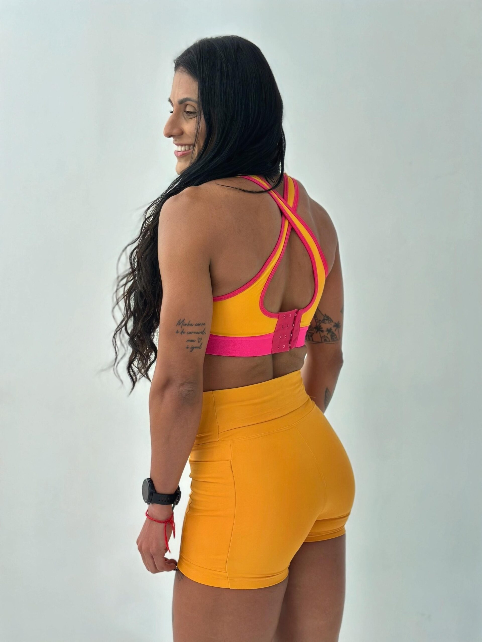 Top Mandy Amarelo c/ Rosa - Image 3