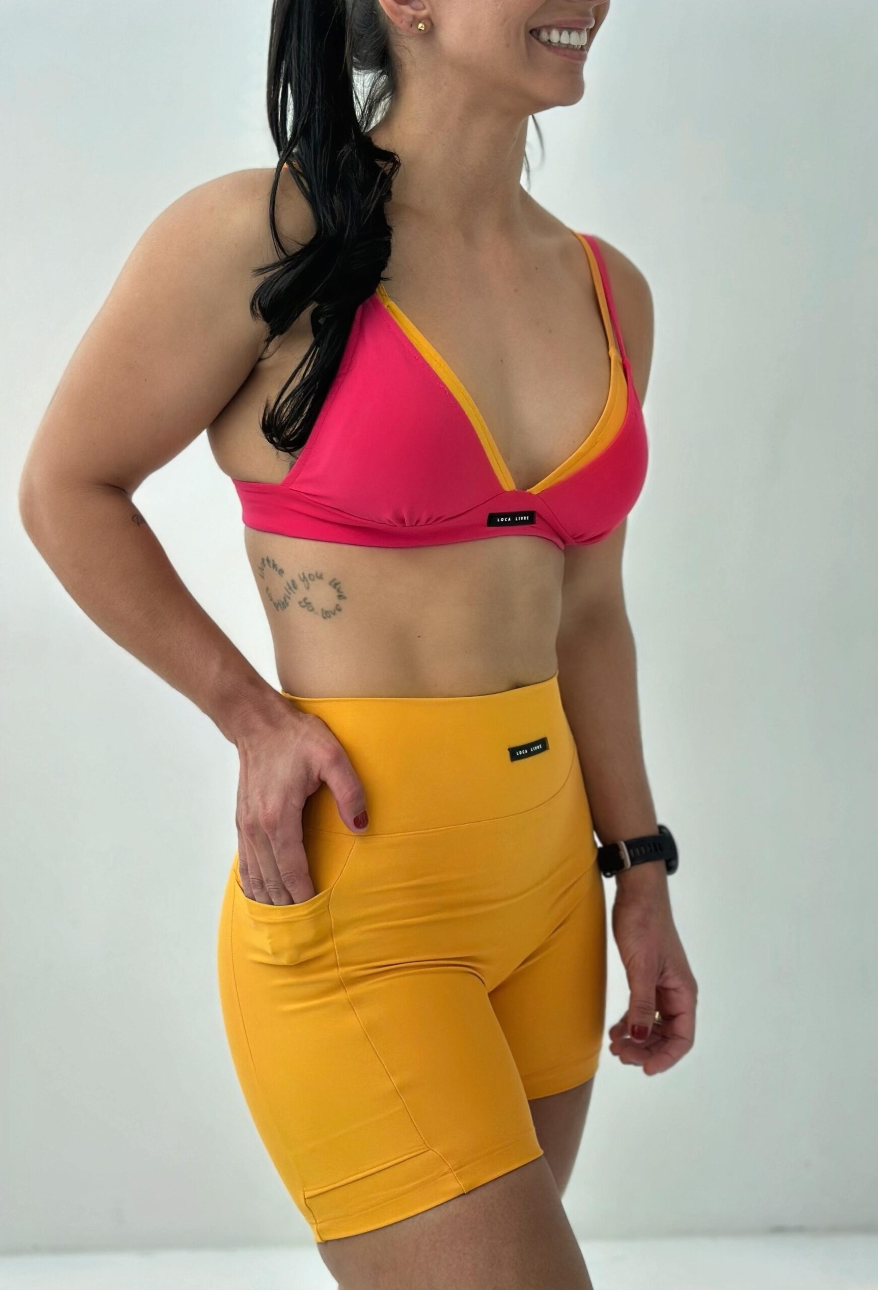 Short Kelly Meia Coxa Amarelo - Image 2