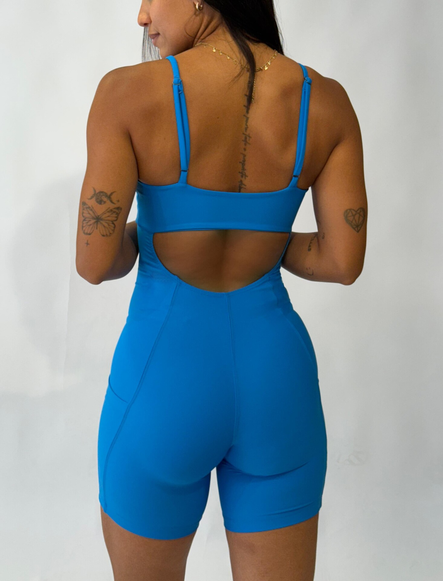 Macaquinho Selena Meia Azul Capri - Image 2