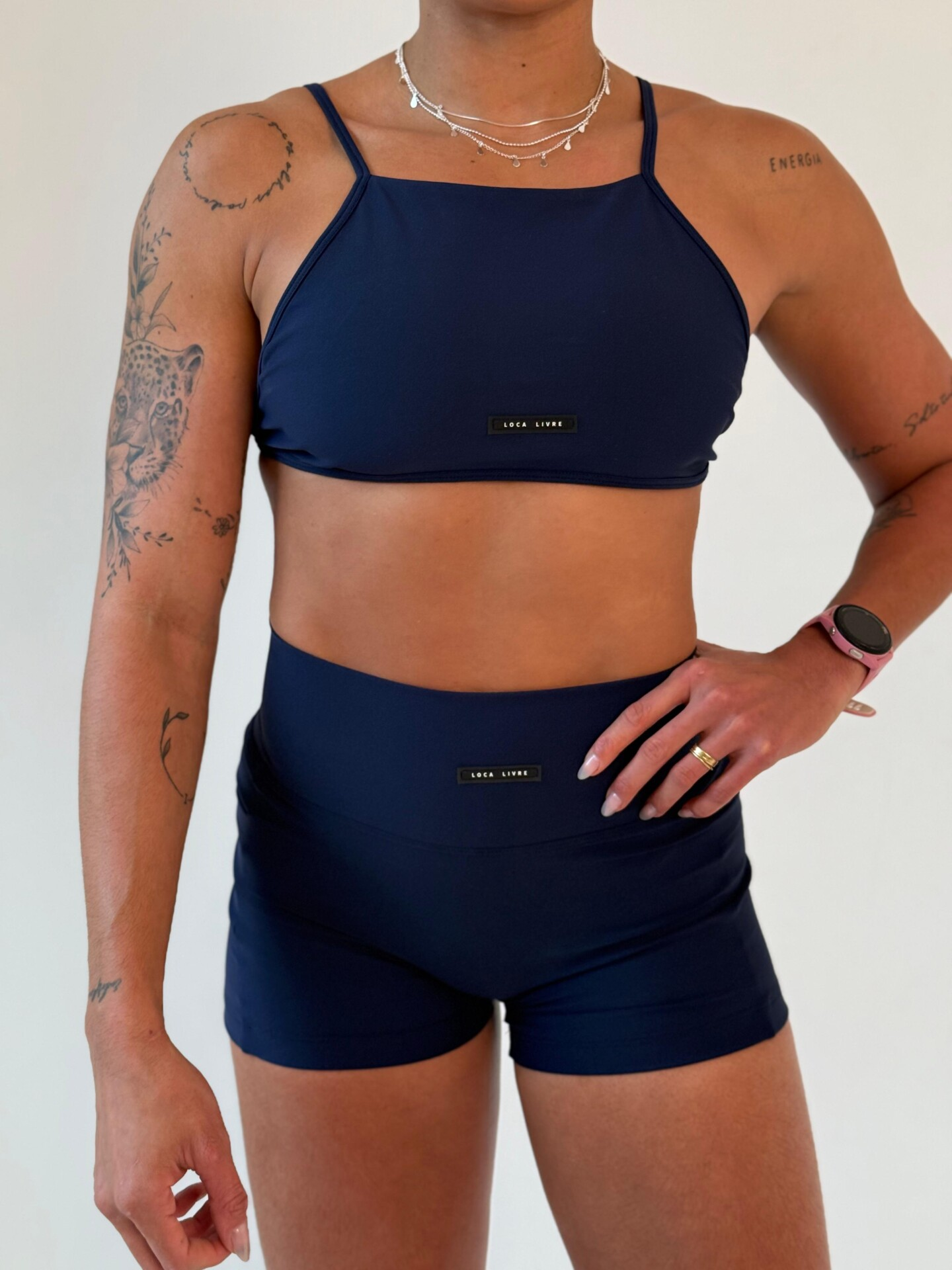 Top Bridi Azul Marinho