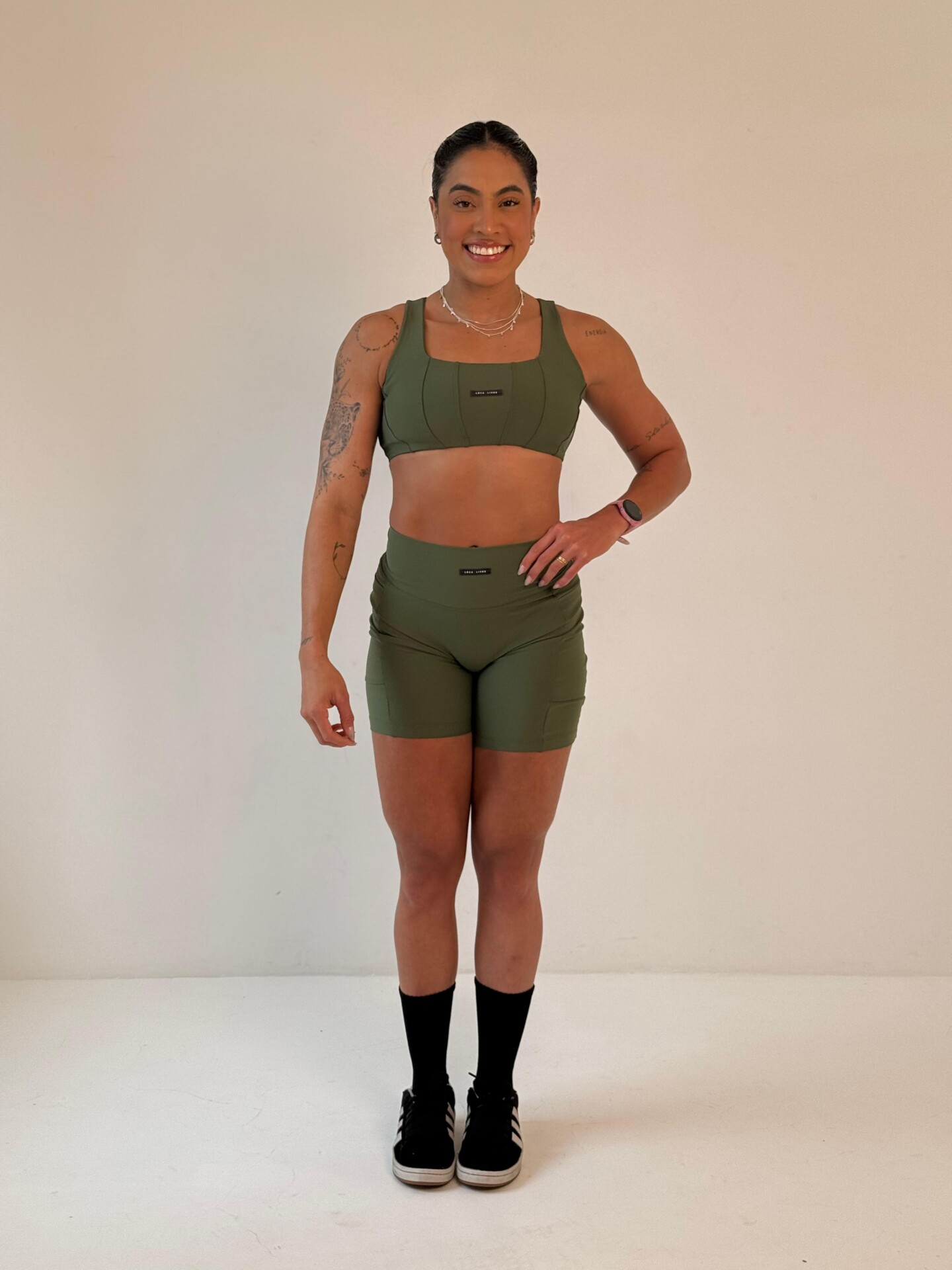Top Babi Verde Militar