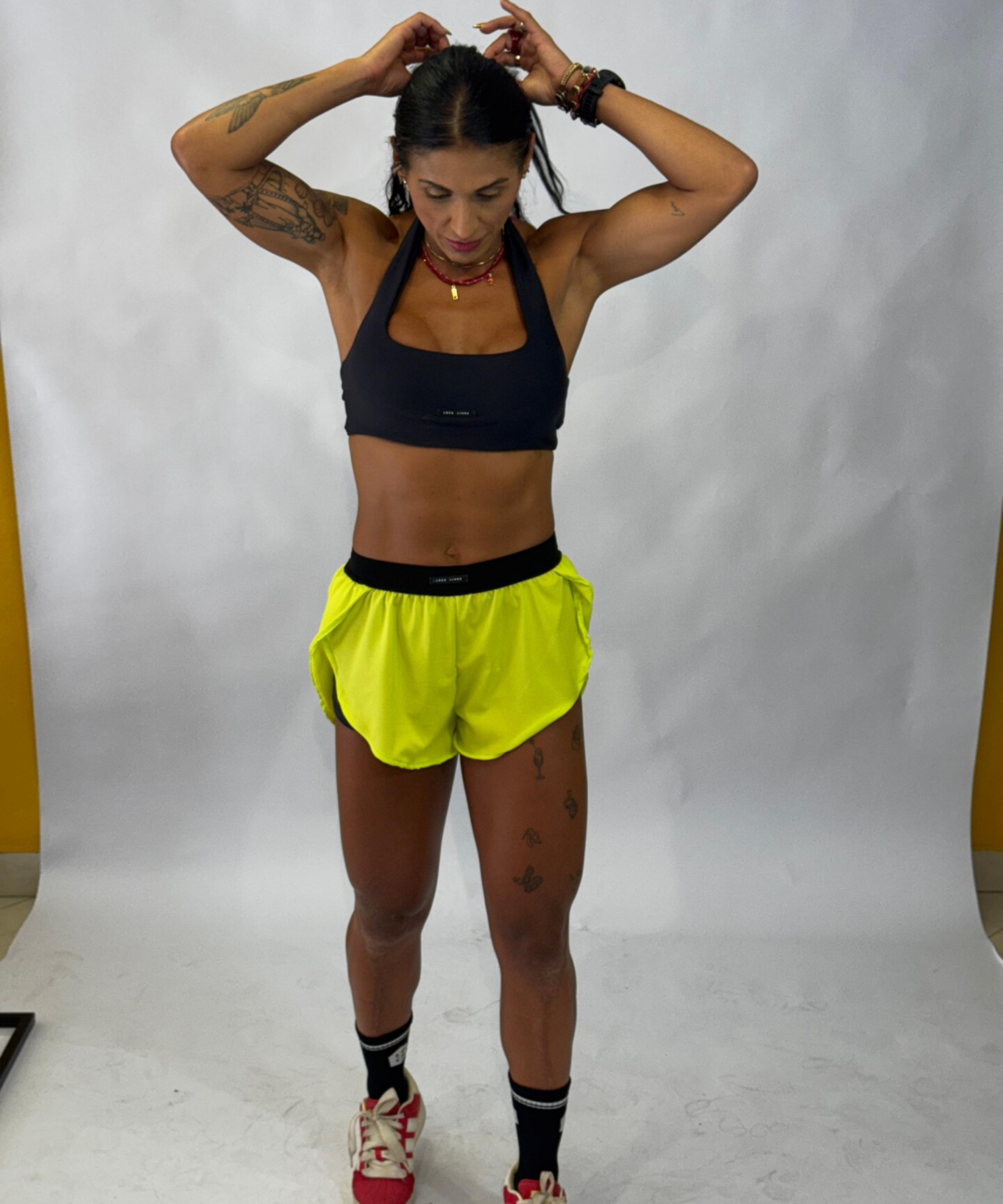 Short run verde c/ elástico