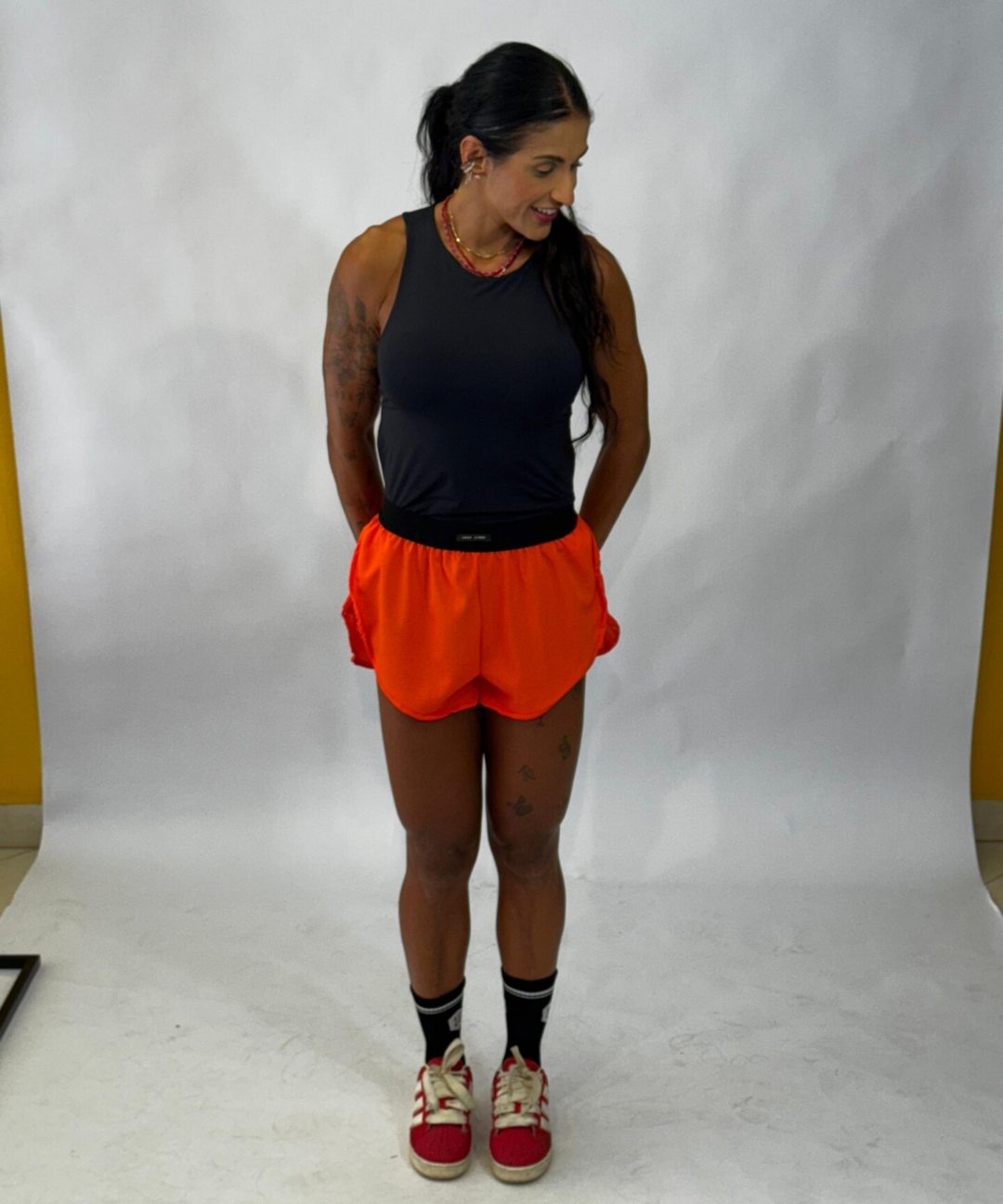 Short Laranja c/ elastico