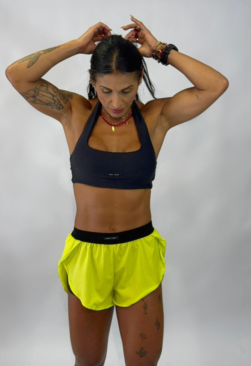 Short run verde c/ elástico