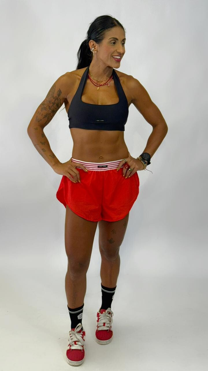 Short run Vermelho com elástico