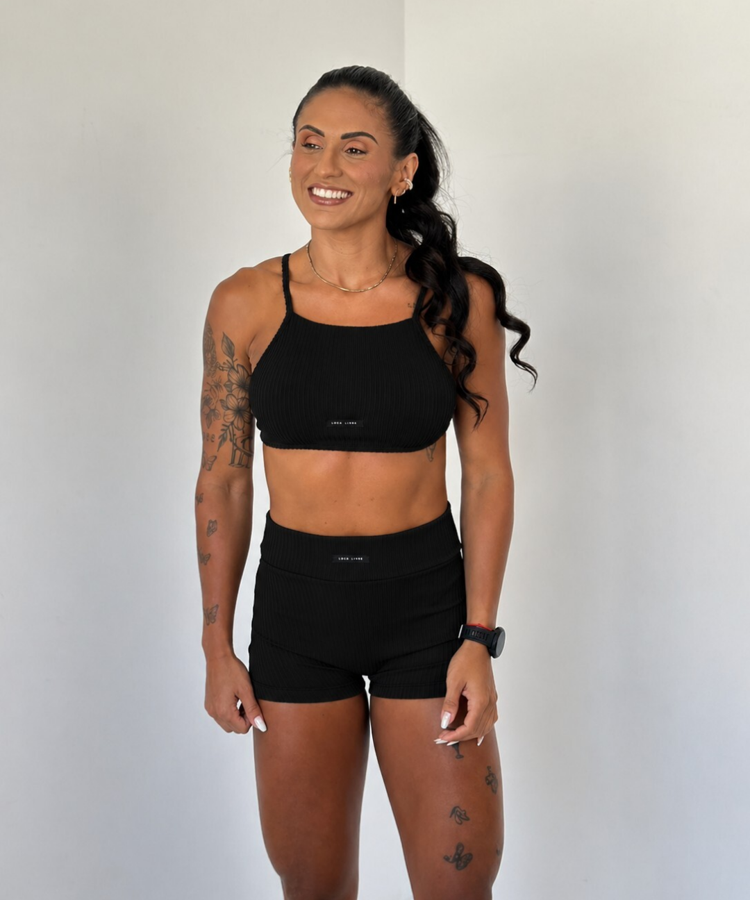 Top Bridi Canelado Preto