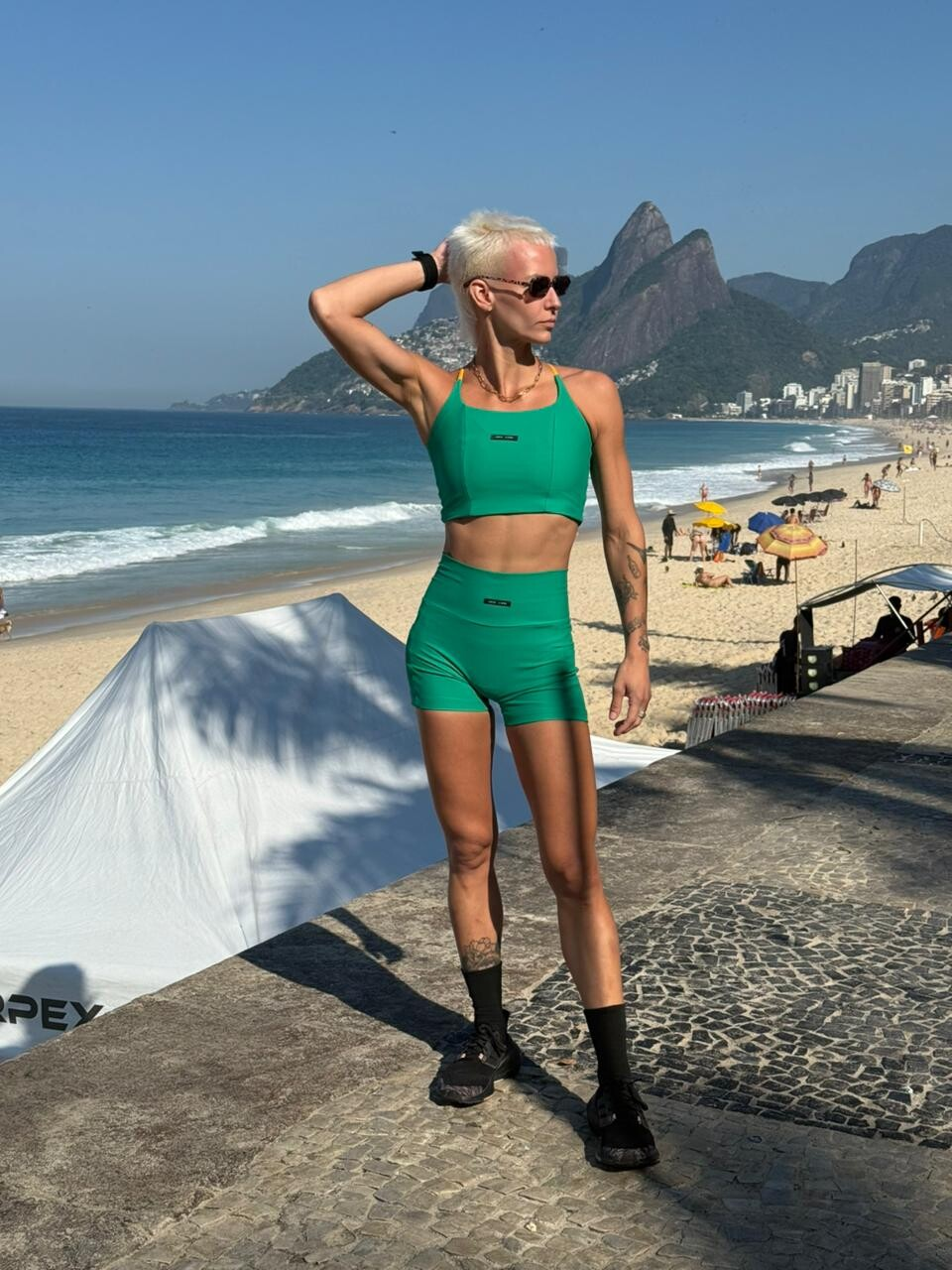 Top Alice Verde C/ Amarelo