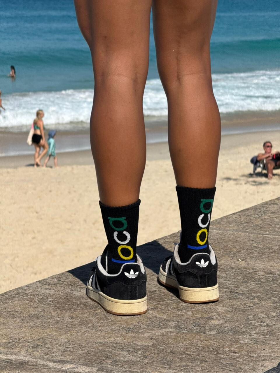 Meia Bold Preta Brasil