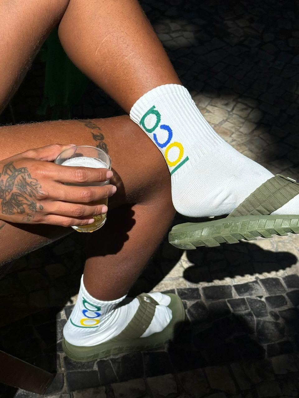 Meia Bold Branca Brasil