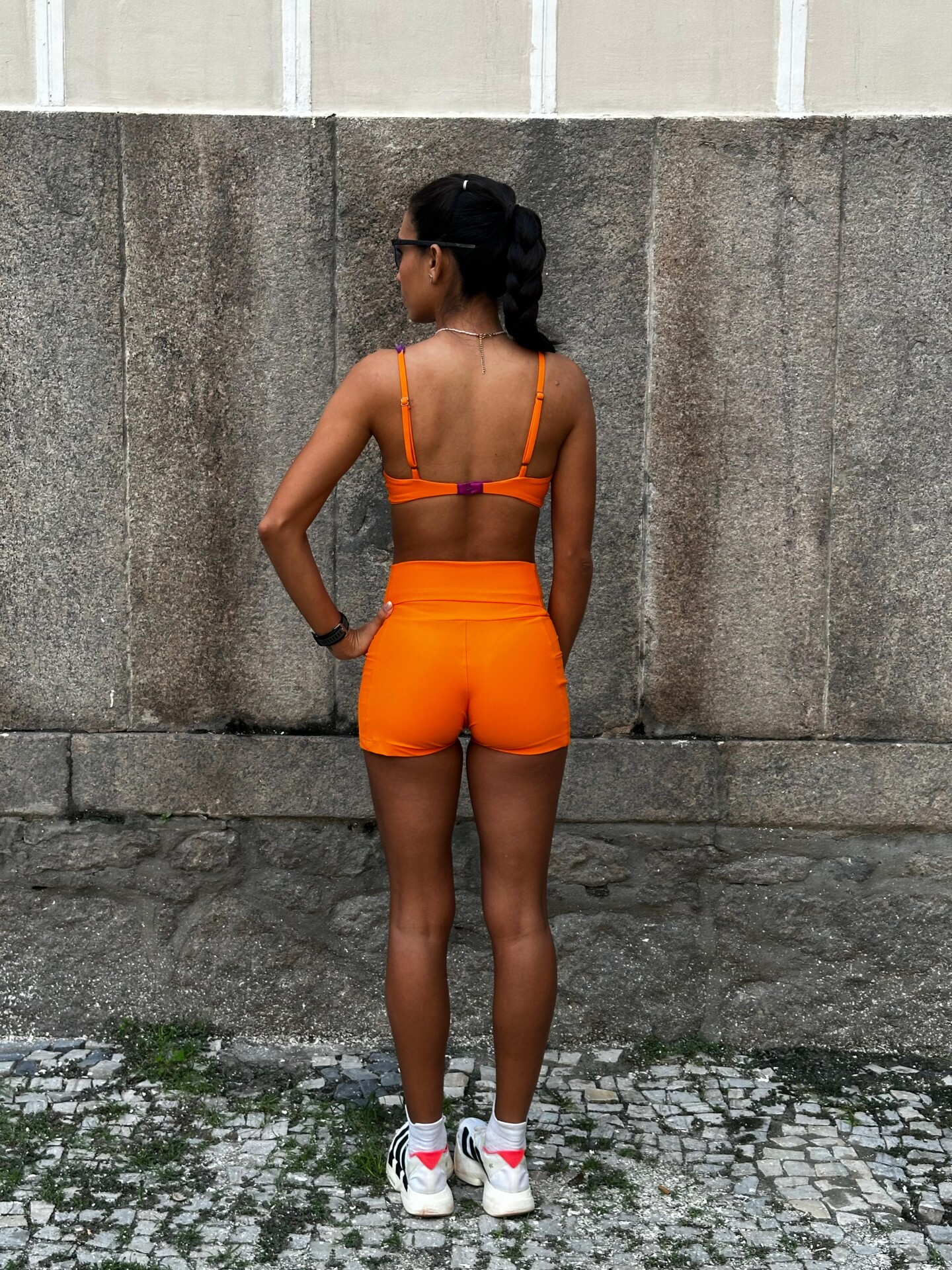 Top Nina Roxo c/ Laranja - Imagem 3